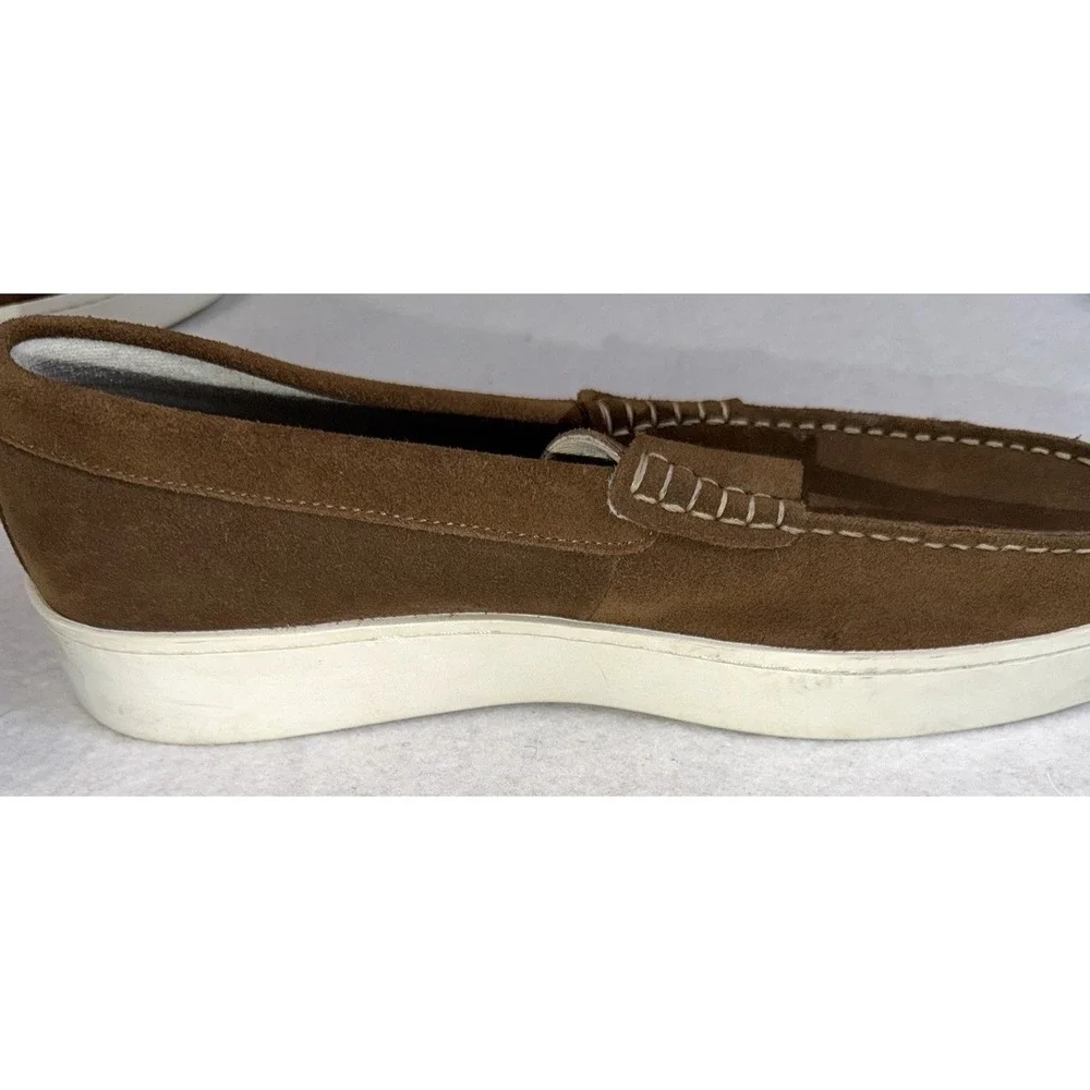 Blake McKay Ashland‎ Mens Penny Loafers Size 11.5 Brown Suede Slip On Shoes